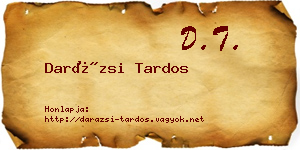 Darázsi Tardos névjegykártya